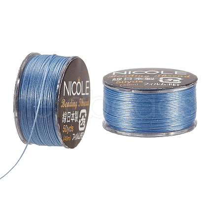 Nylon Beading Thread NWIR-WH0005-10K-1
