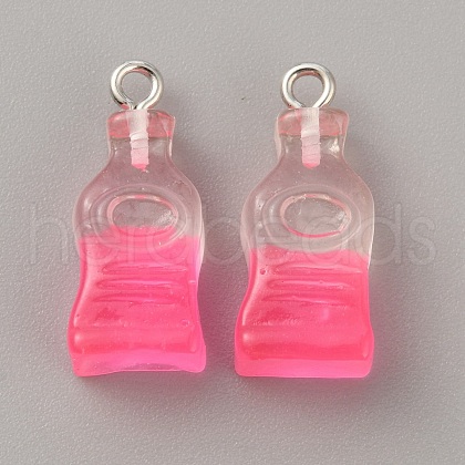 Gradient Color Transparent Resin Pendants CRES-TAC0007-01B-1