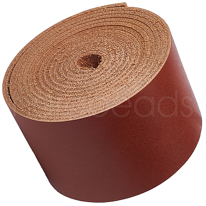 2M Flat AB Grade Cowhide Leather Cord AJEW-WH0479-73D-04-1