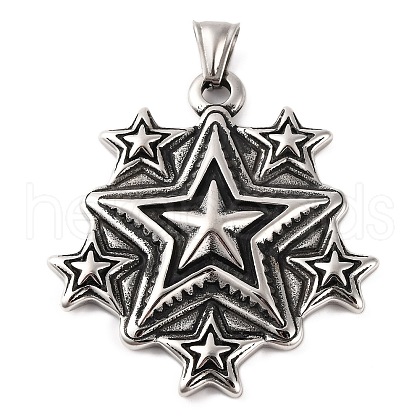 316 Surgical Stainless Steel Big Pendants STAS-Z073-10AS-1