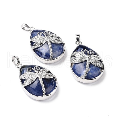 Natural Sodalite Pendants X-G-G900-01P-09-1
