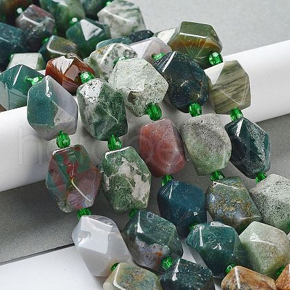 Natural Indian Agate Beads Strands G-C182-29-02-1