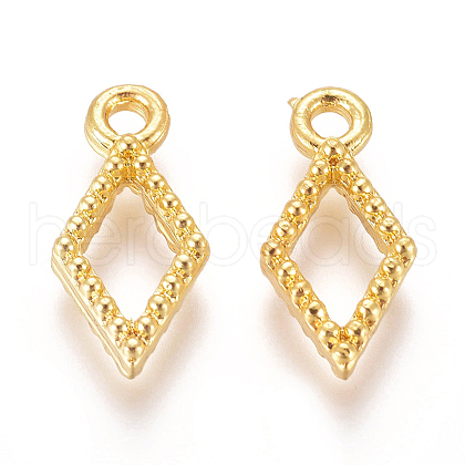 Alloy Open Back Bezel Charms PALLOY-E575-43G-1