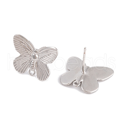 Rack Plating Brass Stud Earring KK-S374-02P-1