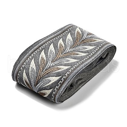 Polyester Leaf Jacquard Ribbon OCOR-XCP0002-54-1
