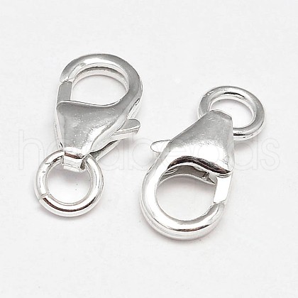 925 Sterling Silver Lobster Claw Clasps STER-F014-09D-1