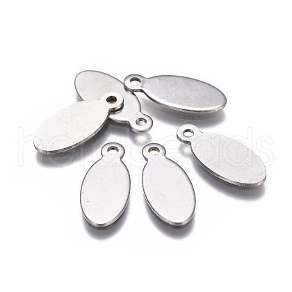 Tarnish Resistant 201 Stainless Steel Stamping Blank Tag Pendants STAS-F207-29P-1