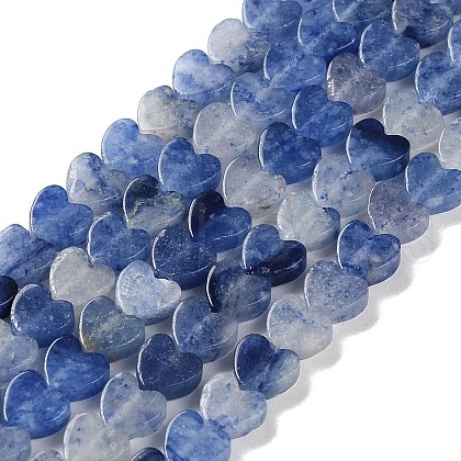 Dyed & Heated Natural Blue Aventurine Beads Strands G-M403-A33-02-1
