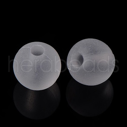 Round Transparent Acrylic Beads PL582-1