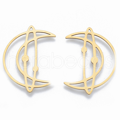 201 Stainless Steel Filigree Joiners Links STAS-N090-LA960-2-1