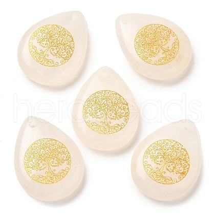 Natural Quartz Crystal Drop Pendants G-C158-01C-1