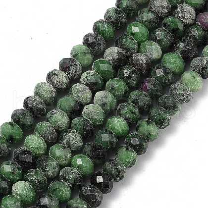 Natural Ruby in Zoisite Beads Strands G-I308-06-1