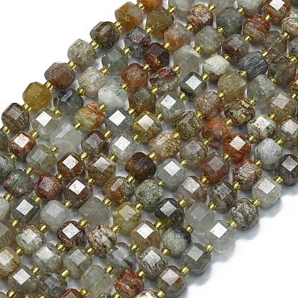 Natural Lodolite Quartz Beads Strands G-K389-A24-01-1