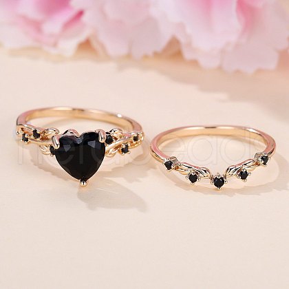 Heart Alloy Finger Rings for Women FS-WG1A204-03-1