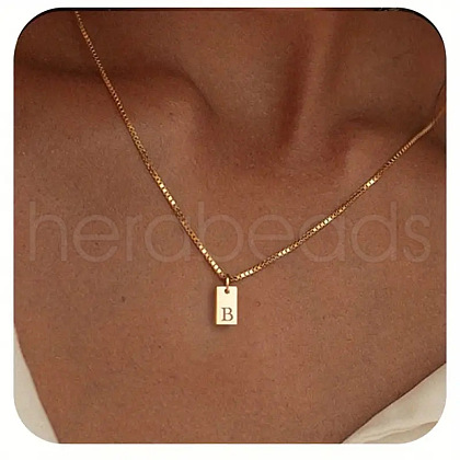 304 Stainless Steel Box Chain Necklaces FS-WG1FEB4-11-1