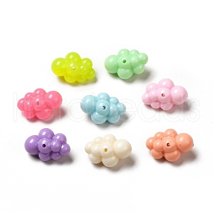 Macaron Color Opaque Acrylic Beads MACR-J122-08A-1