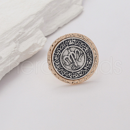 Exaggerated European and American Style Zinc Alloy Wide Band Rings DJ5582-1-1