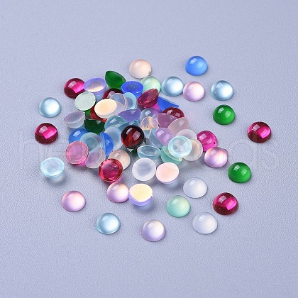 Translucent Resin Cabochons X-RESI-S361-6mm-M-1
