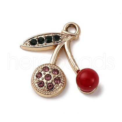 Cherry Alloy Pendants PALLOY-S051-01G-G-1