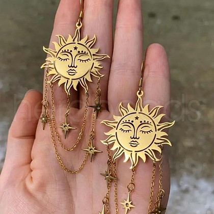 Brass Dangle Earrings FS-WGC2143-01-1