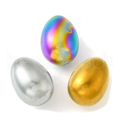 Mother's Day Gifts Electroplated Synthetic Non-Magnetic Hematite Palm Stones G-H021-03-1