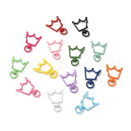 Spray Painted Alloy Swivel Lobster Claw Clasps FIND-A027-05-1
