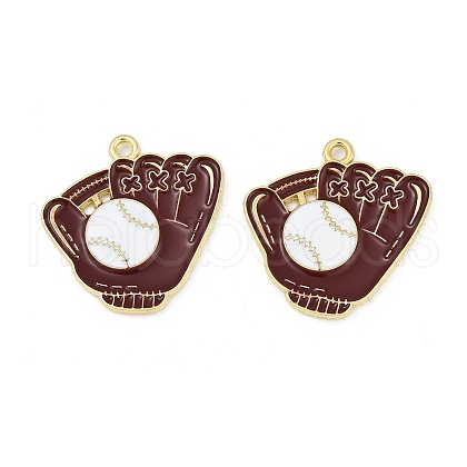Alloy Enamel Pendants ENAM-V001-01H-G-1