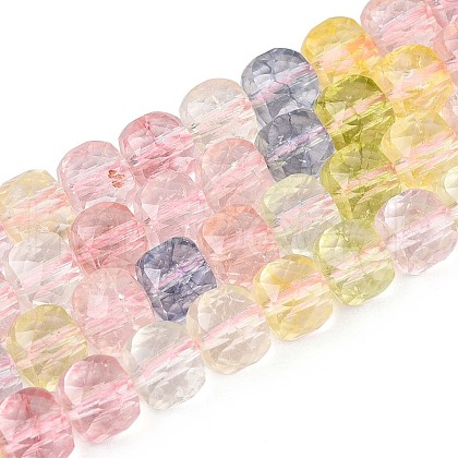 K9 Glass Beads Strands GLAA-N014-8x8mm-01-1