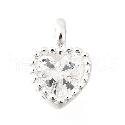 925 Sterling Silver Cubic Zirconia Charms STER-Q005-01A-A-1