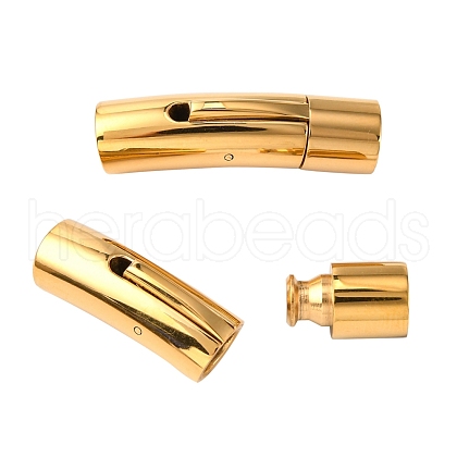 304 Stainless Steel Bayonet Clasps STAS-I013-6mm-G-1