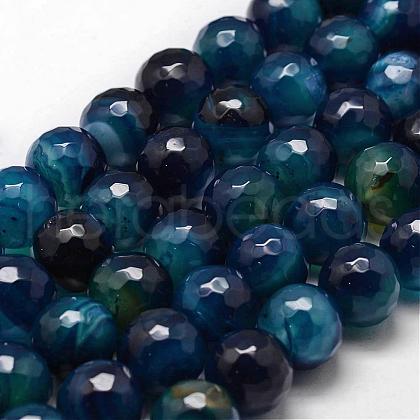 Natural Agate Beads Strands G-G882-14mm-D01-2-1