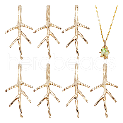 BENECREAT Brass Pendant Bails KK-BC0014-25G-1
