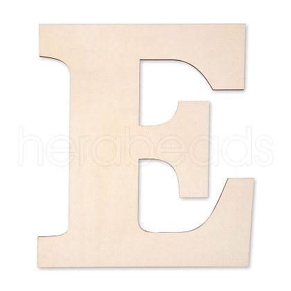 Letter Unfinished Wood Blank Cutouts DIY-ZX040-01E-1