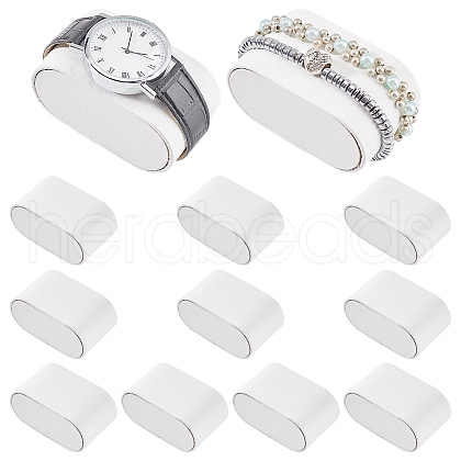Imitation Leather Bracelet Watch Pillow Jewelry Displays BDIS-WH0016-03A-1