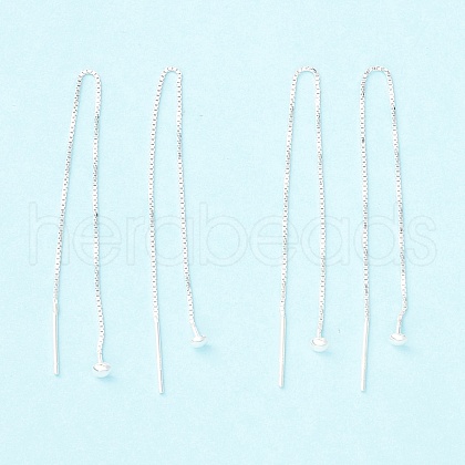 925 Sterling Silver Ear Thread STER-P047-10S-1