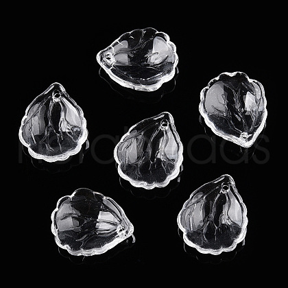 Transparent Glass Petal Beads GLAA-N001-13-1