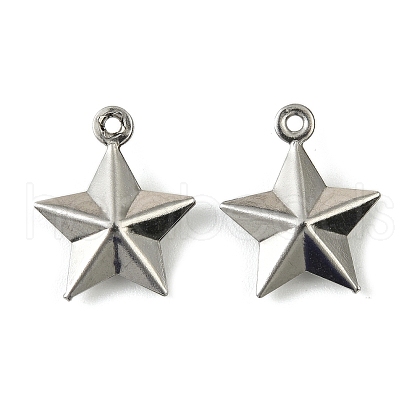 304 Stainless Steel Charms. Star Charm STAS-A190-05P-1