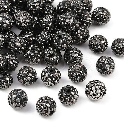 Polymer Clay Rhinestone Beads RB-N006-71-1