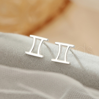 S925 Sterling Silver Stud Earrings WG164A3-03-1
