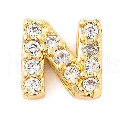 Rack Plating Brass Micro Pave Cubic Zirconia Cabochons KK-F874-04G-N-1