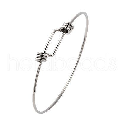 Tarnish Resistant Adjustable 304 Stainless Steel Expandable Bangle Making STAS-D071-1