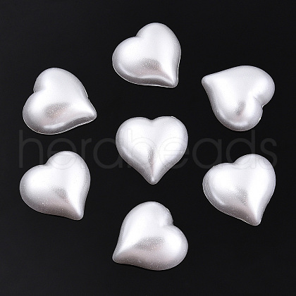 ABS Plastic Imitation Pearl Cabochons SACR-T015-12-01-1