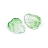 Two-Tone Transparent Glass Charms X-GLAA-H016-15I-2