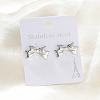 304 Stainless Steel Stud Earrings for Women EJEW-K306-04P-2