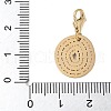 304 Stainless Steel Oval Pendant Decoration STAS-S165-13G-3