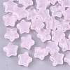 Transparent Spray Painted Glass Beads X1-GLAA-N035-01-A02-1