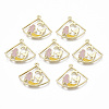 Alloy Enamel Pendants ENAM-S122-013-NR-2