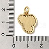 Brass Micro Pave Cubic Zirconia Pendants KK-K354-02G-T-3