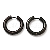 202 Stainless Steel Polishing Hoop Earrings EJEW-M106-02EB-07-4
