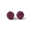 Polymer Clay Rhinestone Beads RB-H284-8MM-502-3